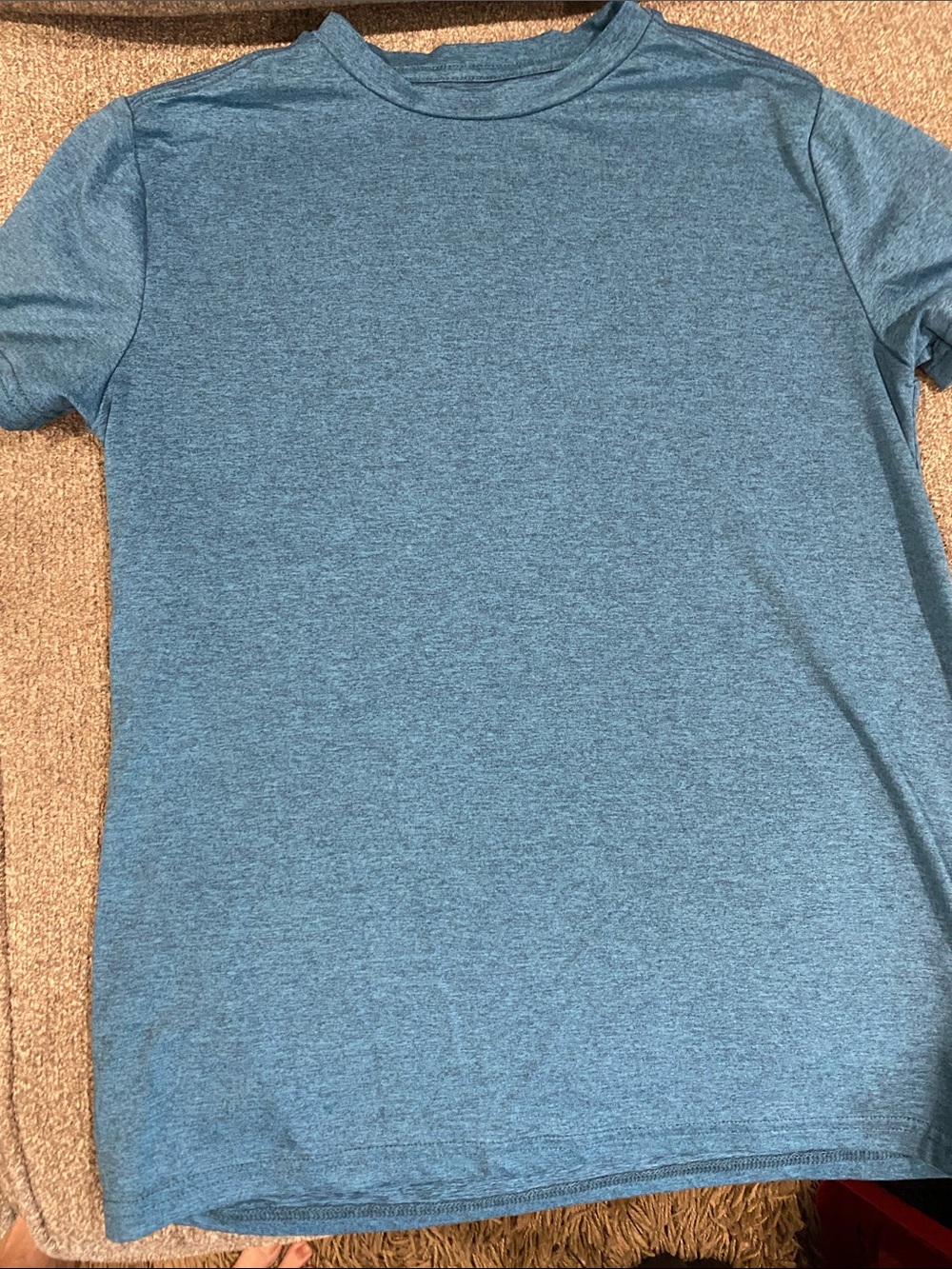 Kids Short Sleeve Tee in Heather Blue